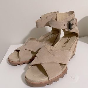 New in box... Sorel strap wedge joanie sandal 7.5